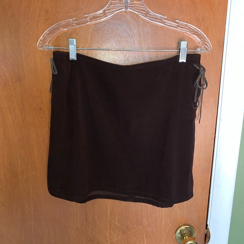 Vintage 90s velvet mini skirt